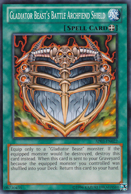 Gladiator Beast's Battle Archfiend Shield [AP03-EN022] Common | Cracking-Singles