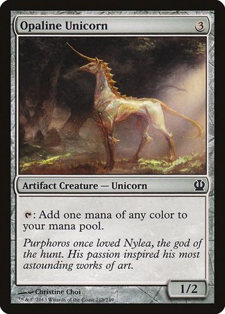 Opaline Unicorn [Theros] | Cracking-Singles