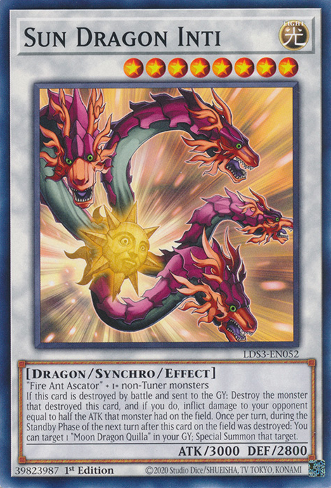 Sun Dragon Inti [LDS3-EN052] Common | Cracking-Singles