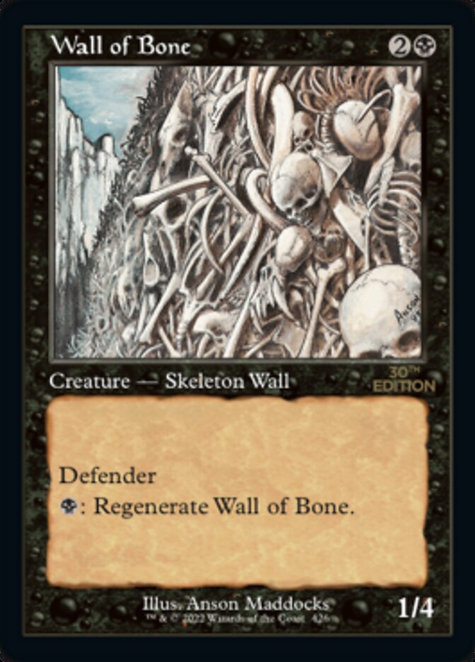Wall of Bone (Retro) [30th Anniversary Edition] | Cracking-Singles