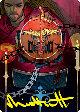 Sign in Blood Art Card (Gold-Stamped Signature) [Strixhaven: School of Mages Art Series] | Cracking-Singles