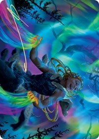 Esika, God of the Tree Art Card (Gold-Stamped Signature) [Kaldheim: Art Series] | Cracking-Singles