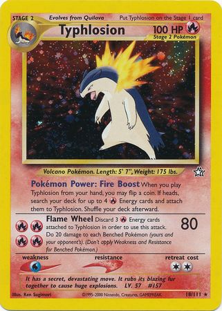 Typhlosion (18/111) [Neo Genesis Unlimited] | Cracking-Singles