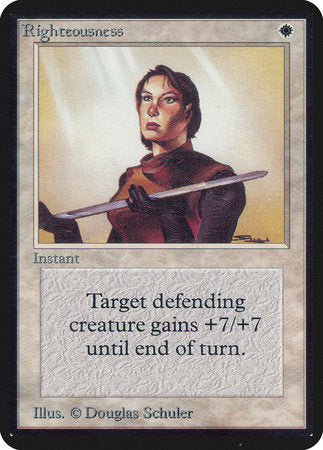 Righteousness [Limited Edition Alpha] | Cracking-Singles