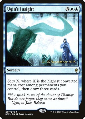 Ugin's Insight [Battle for Zendikar Prerelease Promos] | Cracking-Singles