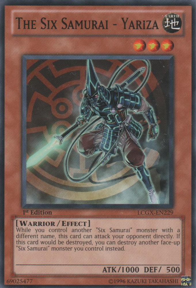 The Six Samurai - Yariza [LCGX-EN229] Common | Cracking-Singles