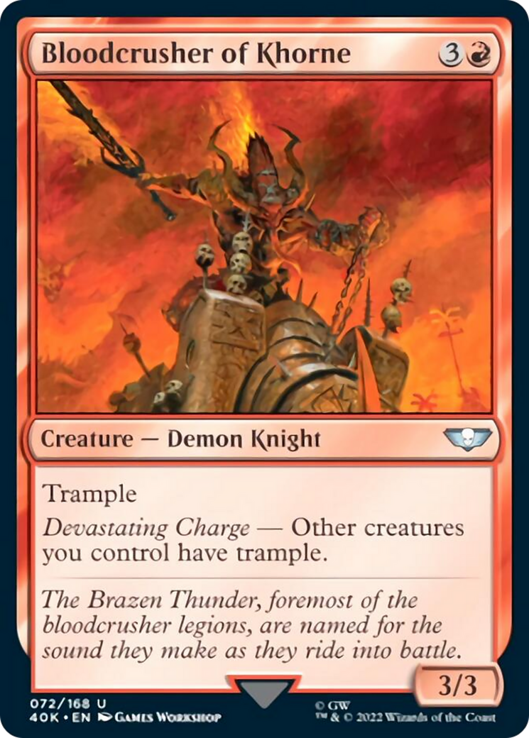 Bloodcrusher of Khorne (Surge Foil) [Universes Beyond: Warhammer 40,000] | Cracking-Singles