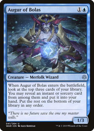 Augur of Bolas [War of the Spark] | Cracking-Singles