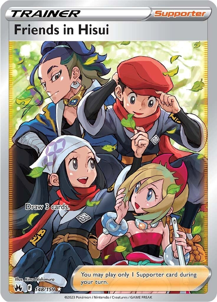Friends in Hisui (148/159) (Full Art) [Sword & Shield: Crown Zenith] | Cracking-Singles
