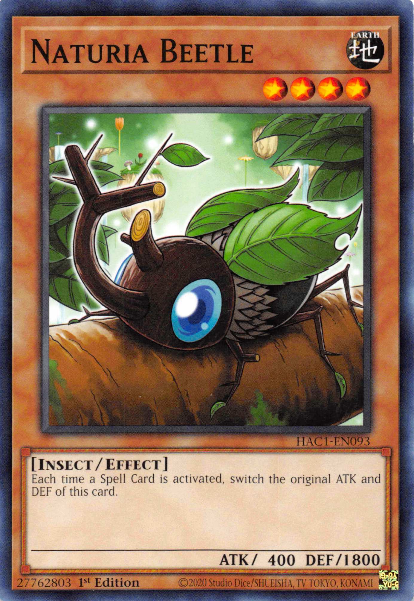 Naturia Beetle [HAC1-EN093] Common | Cracking-Singles