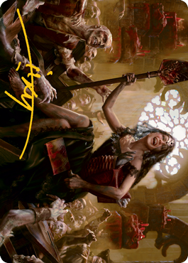 Gisa, Glorious Resurrector Art Card (Gold-Stamped Signature) [Innistrad: Midnight Hunt Art Series] | Cracking-Singles