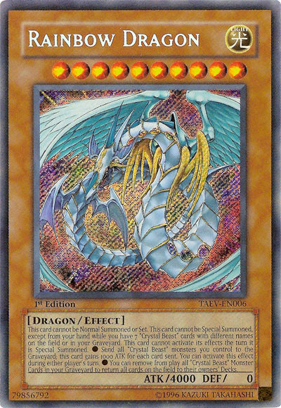 Rainbow Dragon [TAEV-EN006] Secret Rare | Cracking-Singles