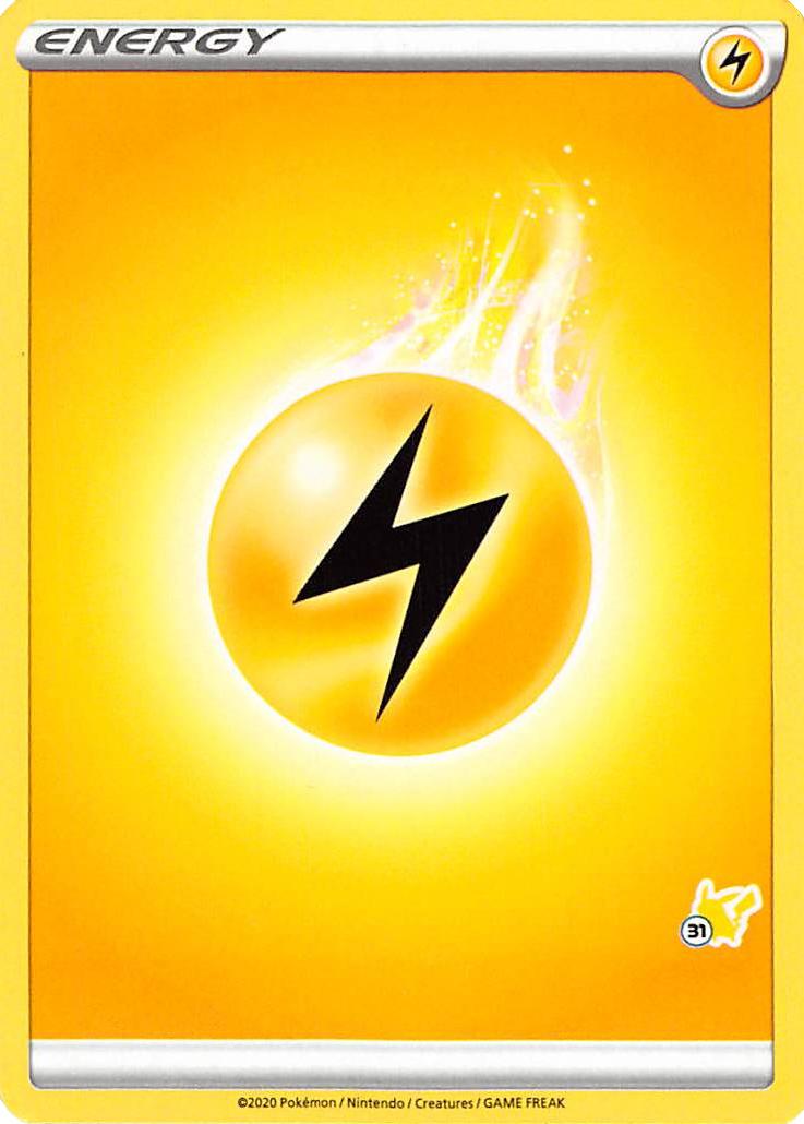 Lightning Energy (Pikachu Stamp #31) [Battle Academy 2022] | Cracking-Singles