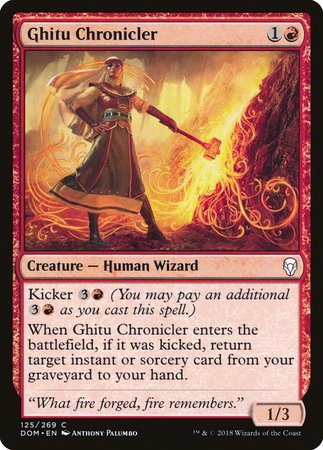 Ghitu Chronicler [Dominaria] | Cracking-Singles