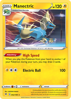 Manectric (052/185) [Sword & Shield: Vivid Voltage] | Cracking-Singles