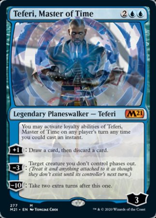 Teferi, Master of Time (Alternate Art) (277) [Core Set 2021] | Cracking-Singles