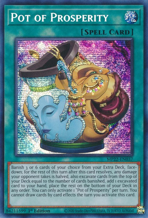 Pot of Prosperity [MP22-EN037] Prismatic Secret Rare | Cracking-Singles