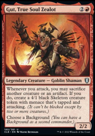 Gut, True Soul Zealot [Commander Legends: Battle for Baldur's Gate] | Cracking-Singles