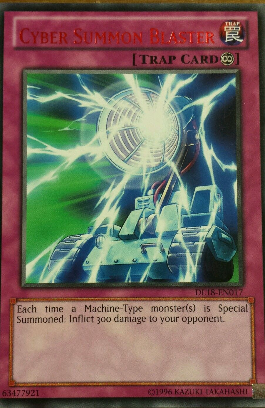 Cyber Summon Blaster (Red) [DL18-EN017] Rare | Cracking-Singles