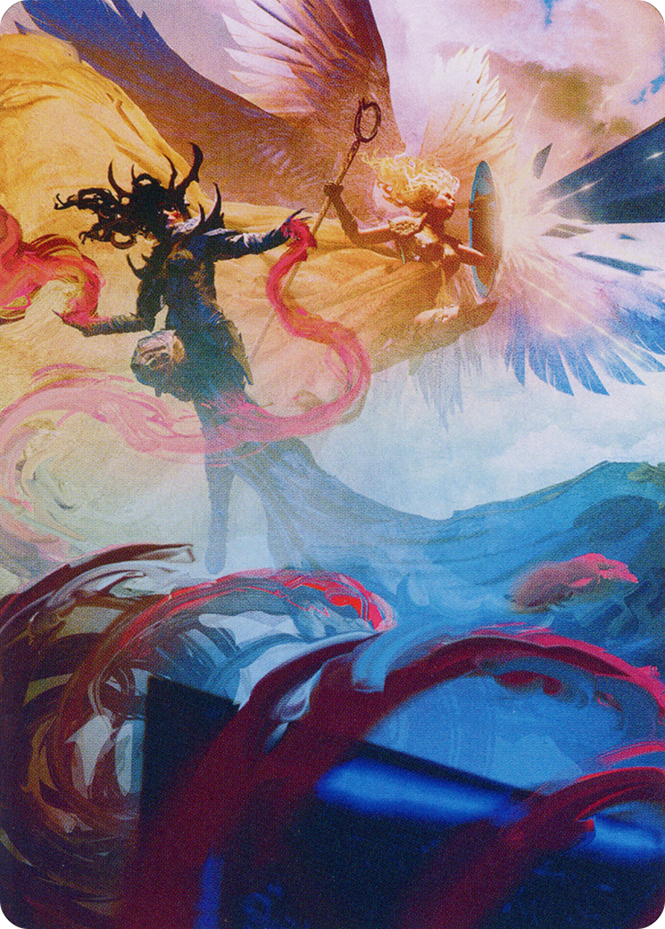 Drana and Linvala Art Card [March of the Machine Art Series] | Cracking-Singles
