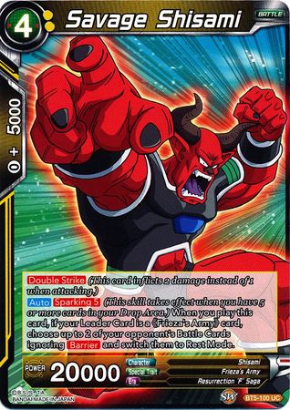 Savage Shisami (BT5-100) [Miraculous Revival] | Cracking-Singles