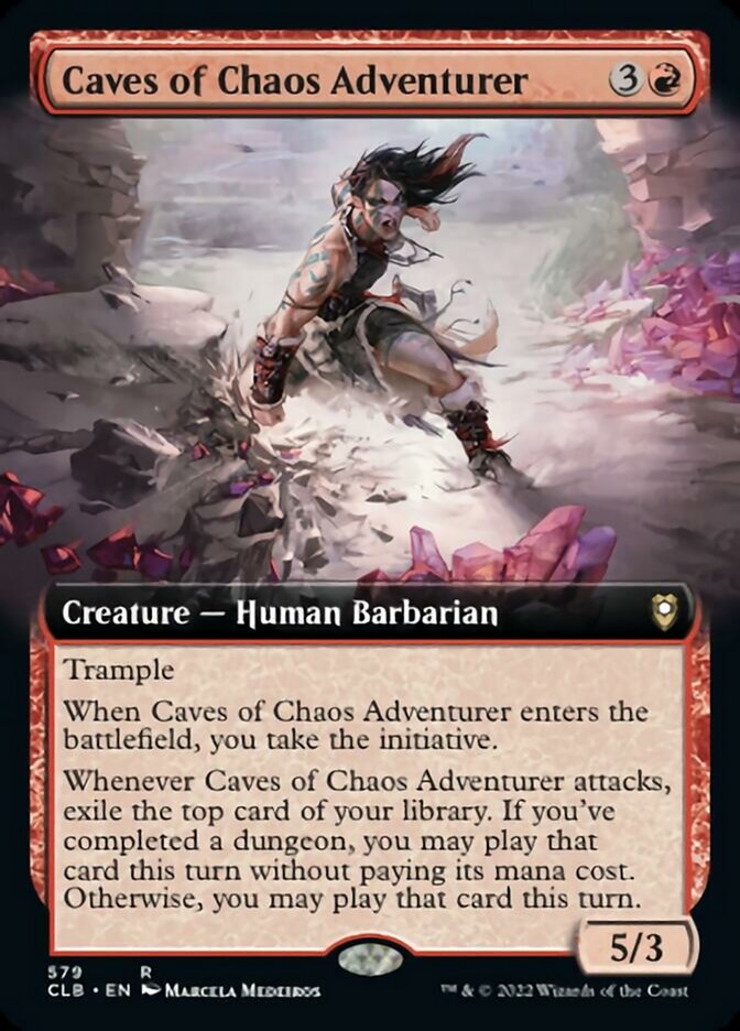 Caves of Chaos Adventurer (Extended Art) [Commander Legends: Battle for Baldur's Gate] | Cracking-Singles