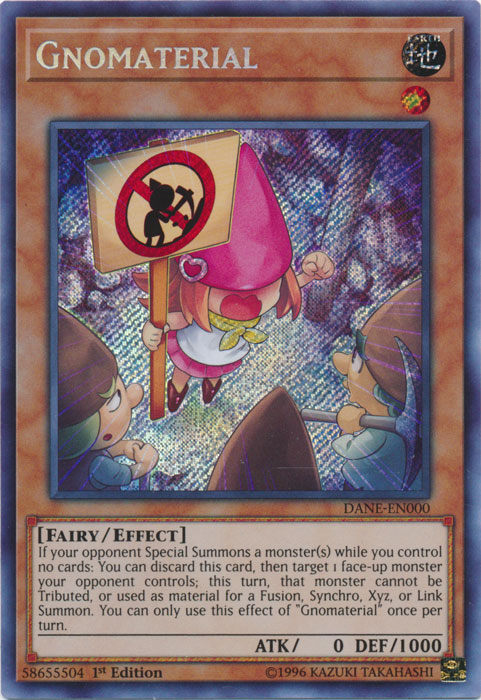 Gnomaterial [DANE-EN000] Secret Rare | Cracking-Singles