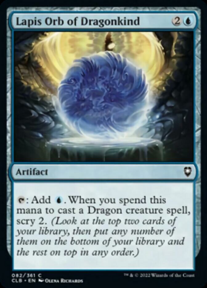 Lapis Orb of Dragonkind [Commander Legends: Battle for Baldur's Gate] | Cracking-Singles