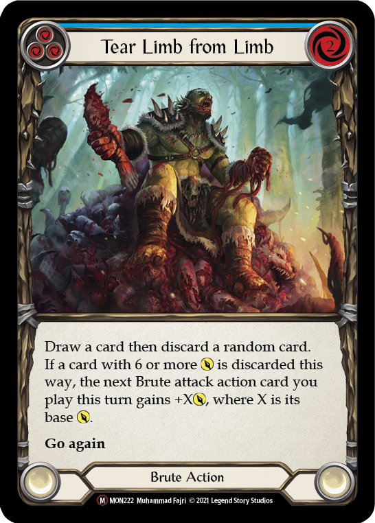 Tear Limb from Limb (Rainbow Foil) [U-MON222-RF] Unlimited Rainbow Foil | Cracking-Singles