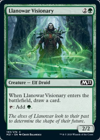 Llanowar Visionary [Core Set 2021] | Cracking-Singles