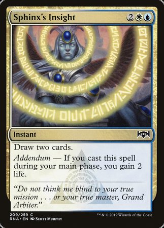 Sphinx's Insight [Ravnica Allegiance] | Cracking-Singles