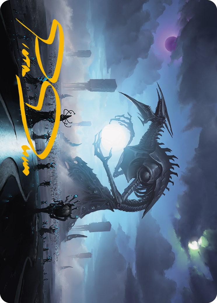 Blue Sun's Zenith Art Card (Gold-Stamped Signature) [Phyrexia: All Will Be One Art Series] | Cracking-Singles