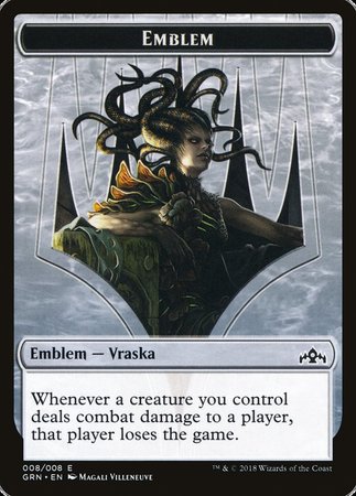 Emblem - Vraska, Golgari Queen [Guilds of Ravnica Tokens] | Cracking-Singles