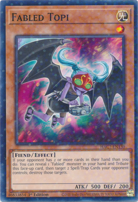 Fabled Topi (Duel Terminal) [HAC1-EN130] Common | Cracking-Singles