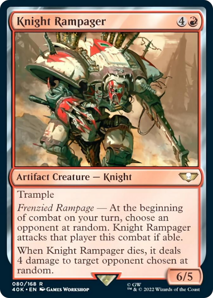 Knight Rampager (Surge Foil) [Universes Beyond: Warhammer 40,000] | Cracking-Singles