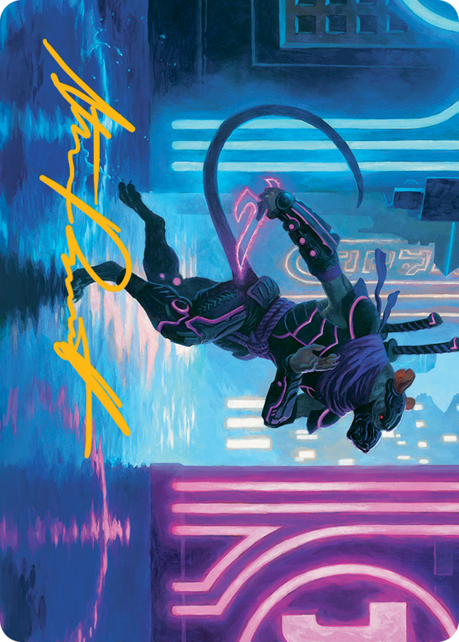 Nezumi Informant Art Card (Gold-Stamped Signature) [March of the Machine Art Series] | Cracking-Singles