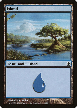Island (303) [Commander 2011] | Cracking-Singles