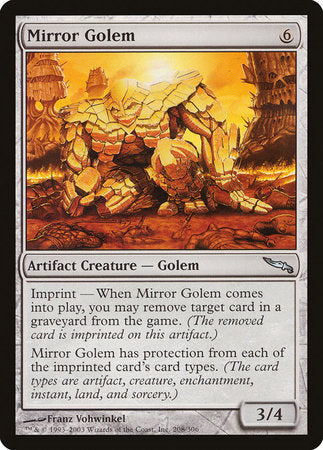 Mirror Golem [Mirrodin] | Cracking-Singles