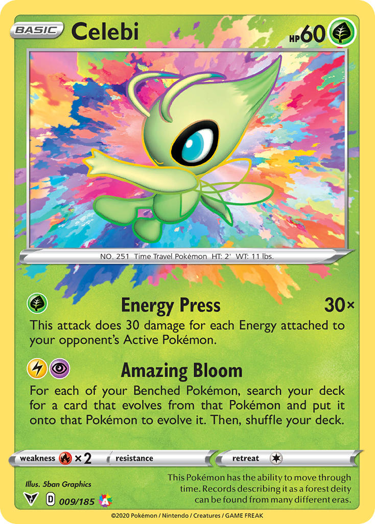 Celebi (009/185) [Sword & Shield: Vivid Voltage] | Cracking-Singles