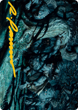 Unnatural Moonrise Art Card (Gold-Stamped Signature) [Innistrad: Midnight Hunt Art Series] | Cracking-Singles