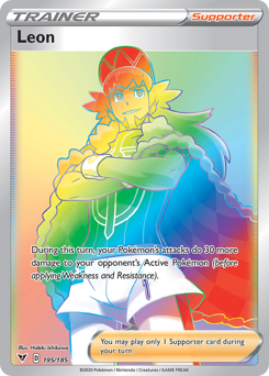 Leon (195/185) [Sword & Shield: Vivid Voltage] | Cracking-Singles