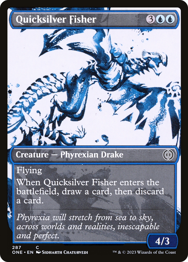 Quicksilver Fisher (Showcase Ichor) [Phyrexia: All Will Be One] | Cracking-Singles