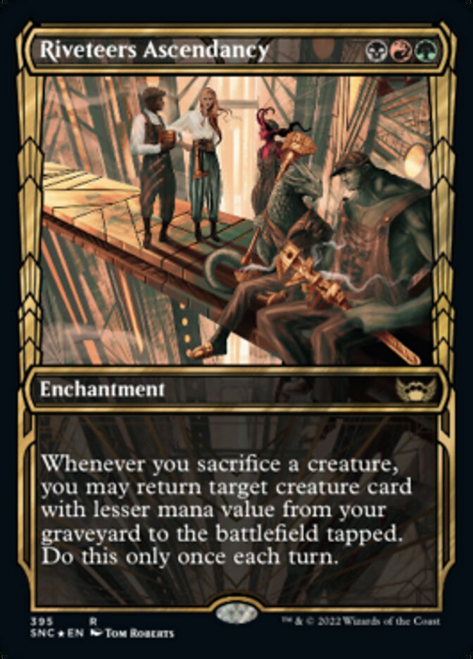 Riveteers Ascendancy (Showcase Golden Age Gilded Foil) [Streets of New Capenna] | Cracking-Singles