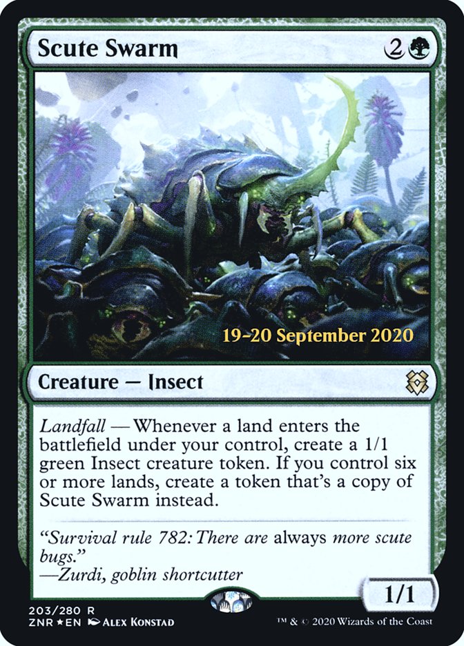 Scute Swarm  [Zendikar Rising Prerelease Promos] | Cracking-Singles
