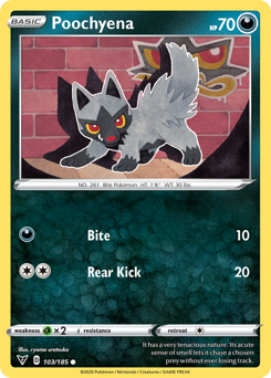 Poochyena (103/185) [Sword & Shield: Vivid Voltage] | Cracking-Singles