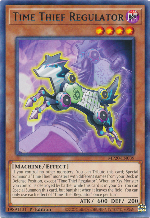 Time Thief Regulator [MP20-EN039] Rare | Cracking-Singles