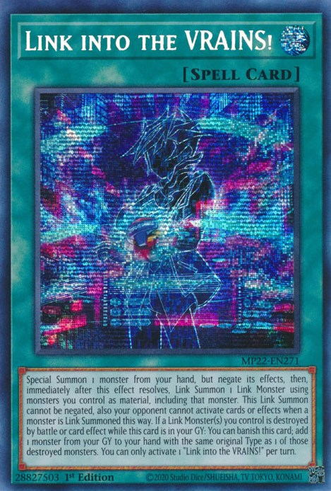 Link into the VRAINS! [MP22-EN271] Prismatic Secret Rare | Cracking-Singles