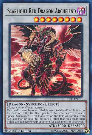 Scarlight Red Dragon Archfiend [DUDE-EN013] Ultra Rare | Cracking-Singles