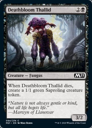 Deathbloom Thallid [Core Set 2021] | Cracking-Singles
