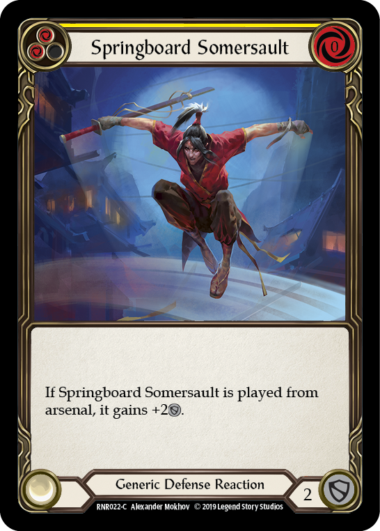 Springboard Somersault [RNR022-C] (Rhinar Hero Deck)  1st Edition Normal | Cracking-Singles